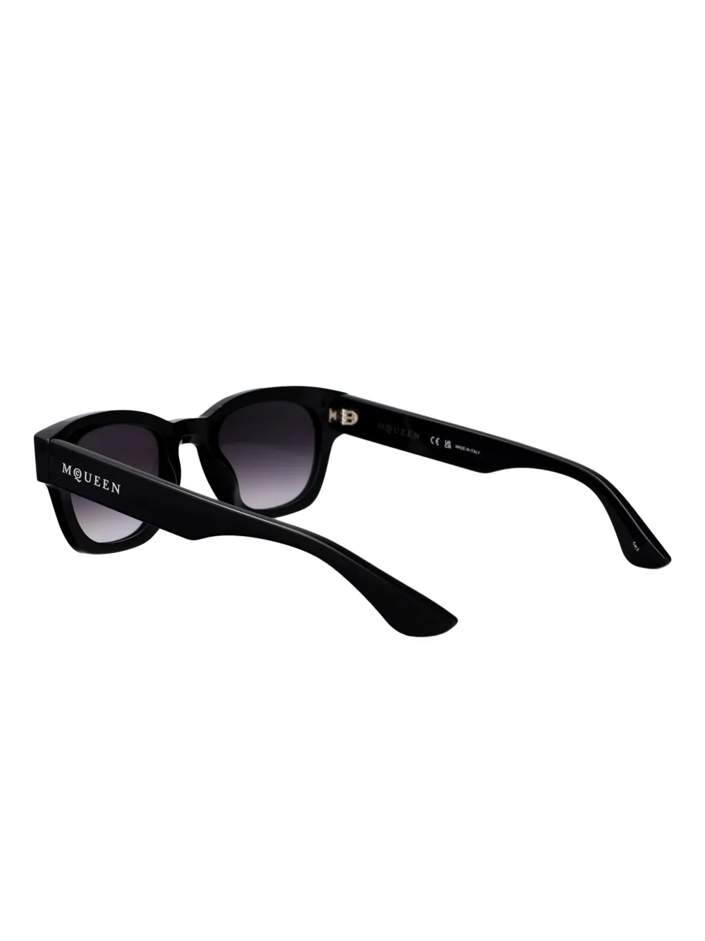 Alexander McQueen Eyewear Zonnebril met vierkant montuur Zwart