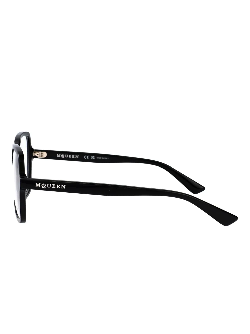 Alexander McQueen Eyewear AM0538O bril Zwart