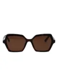 Alexander McQueen Eyewear AM0537S geometric-frame sunglasses - Brown