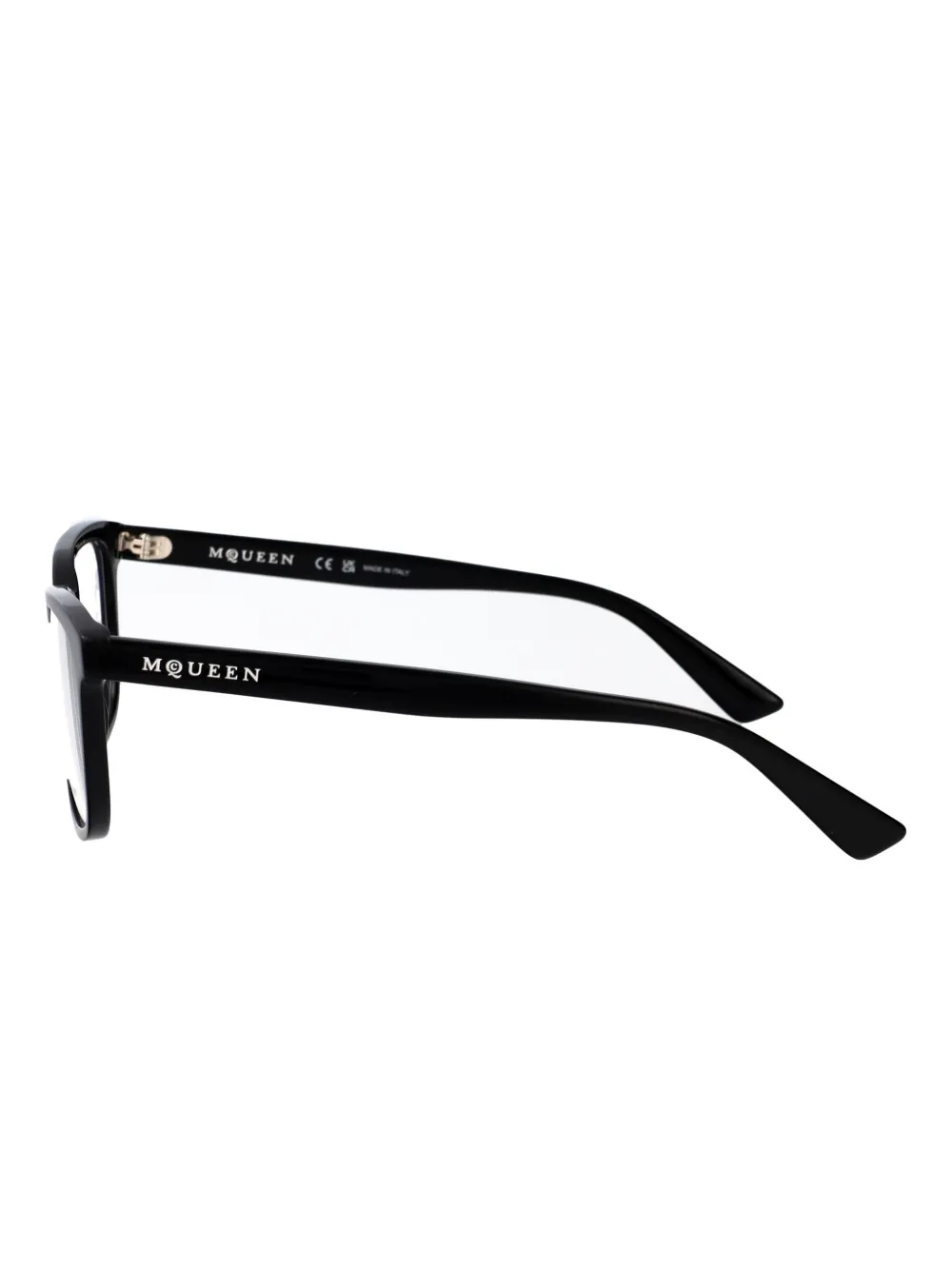 Alexander McQueen Eyewear AM0541O bril Zwart