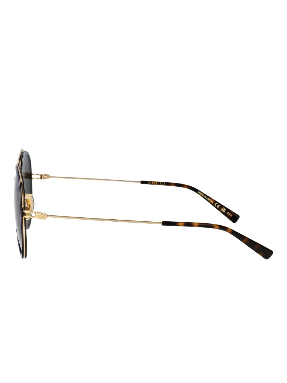 Gucci Eyewear GG1981S zonnebril met piloten montuur Zwart