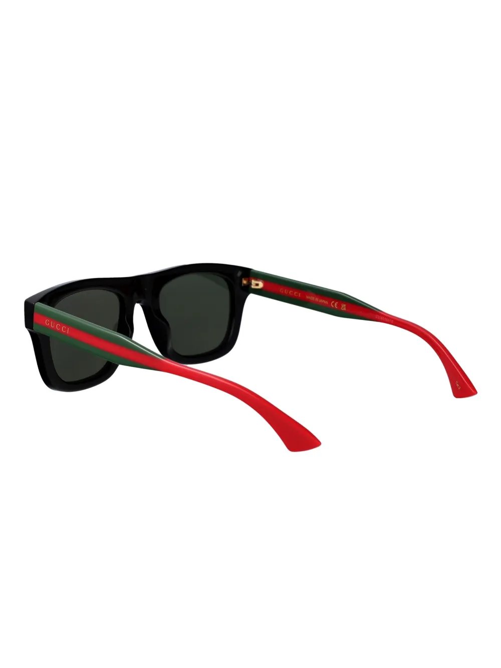 Gucci Eyewear Zonnebril met rechthoekig montuur Zwart