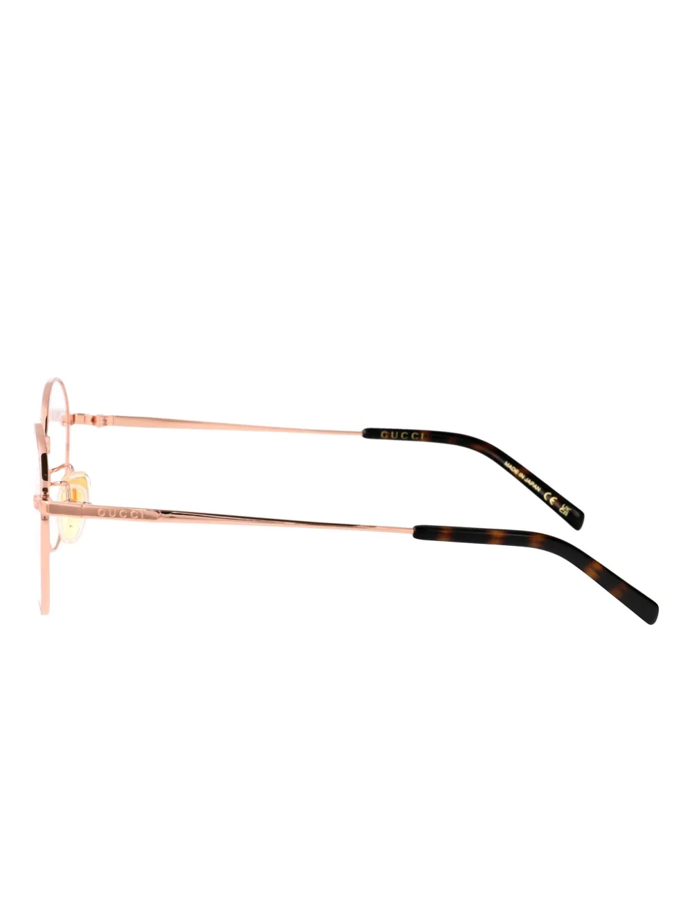 Gucci Eyewear Bril met rond montuur Roze