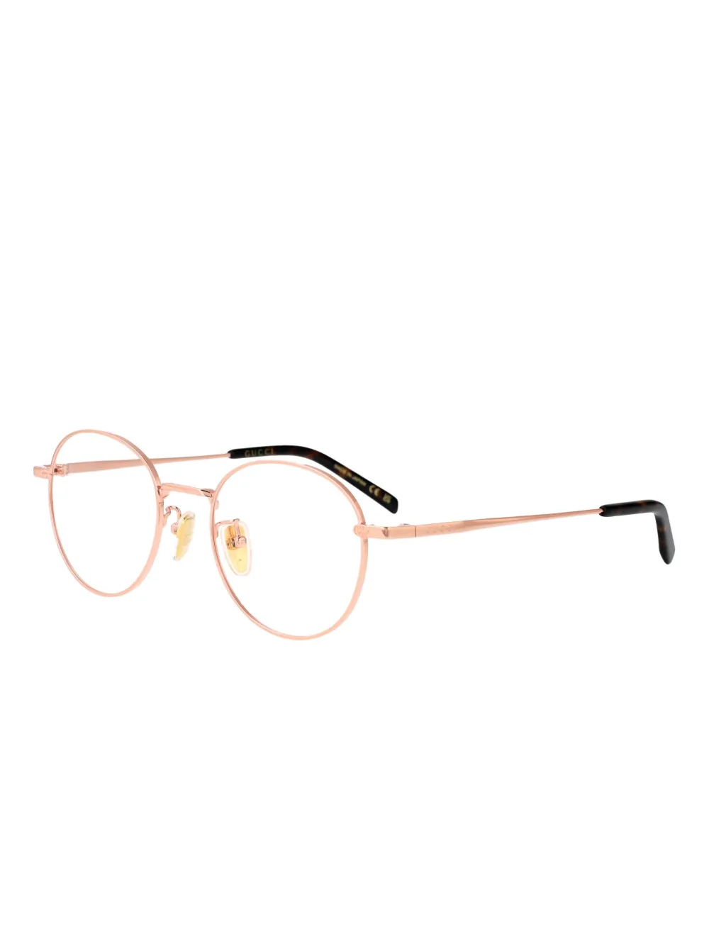 Gucci Eyewear Bril met rond montuur Roze