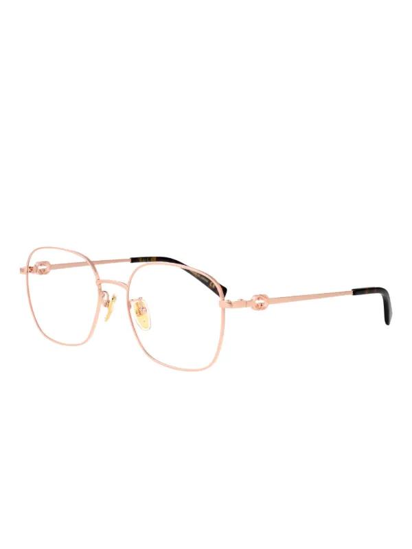 Gucci Eyewear GG2006OA メガネフレーム | ピンク | FARFETCH JP