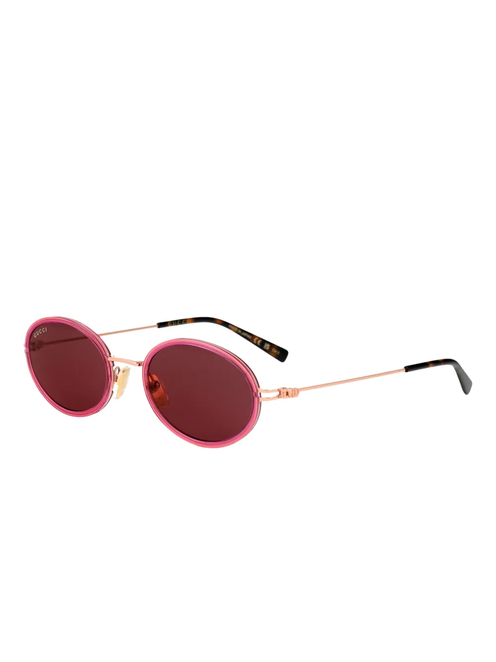 Gucci Eyewear oval-frame sunglasses - Roze