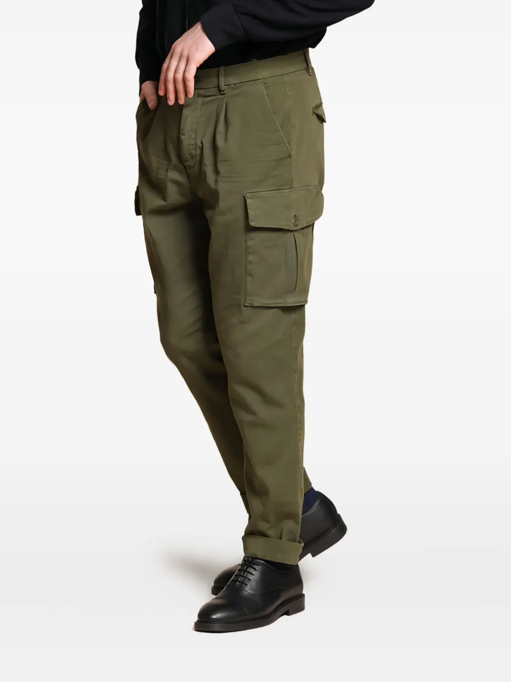 Mason's Cargo shorts met zakken Groen