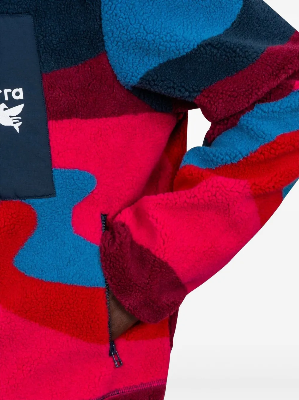 BY PARRA Fleece jack met ritszak Rood