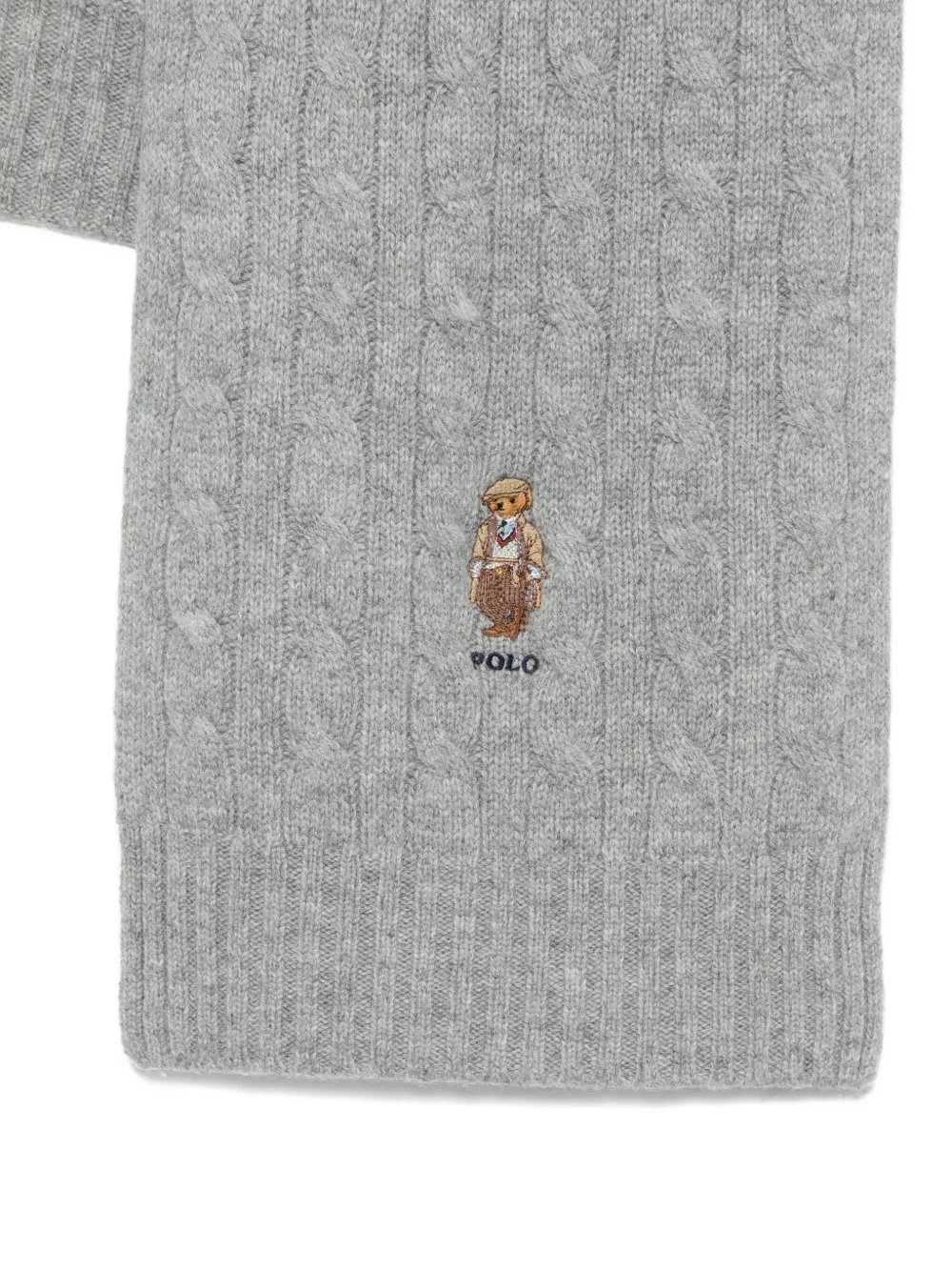 Polo Ralph Lauren Fijngebreide sjaal Grijs