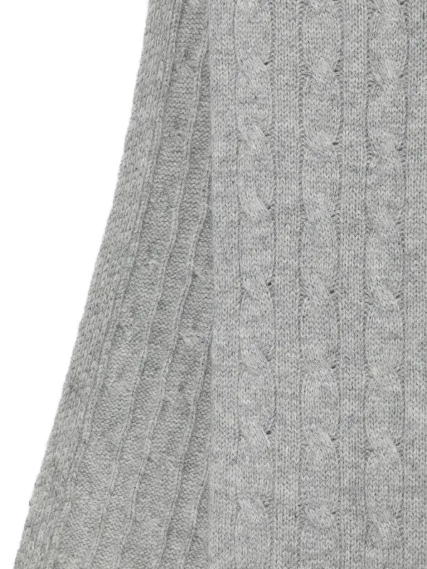 Polo Ralph Lauren ポロベア ケーブルニット スカーフ | グレー