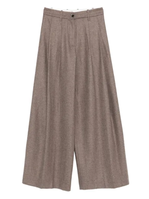 Nine In The Morning herringbone pleated trousers