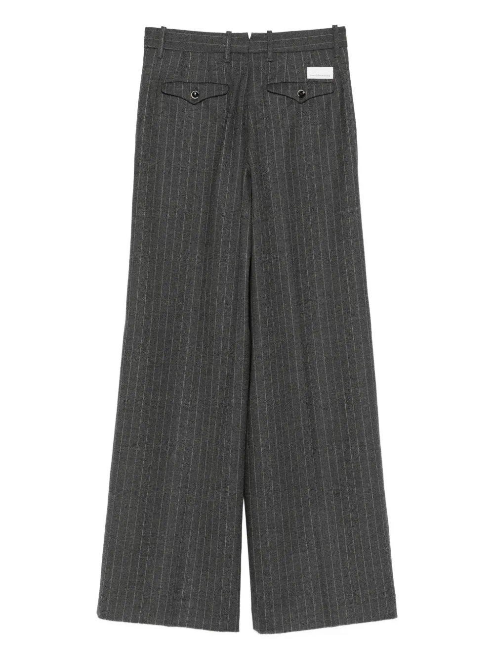 Nine In The Morning Pinstripe-print Trousers In Gray