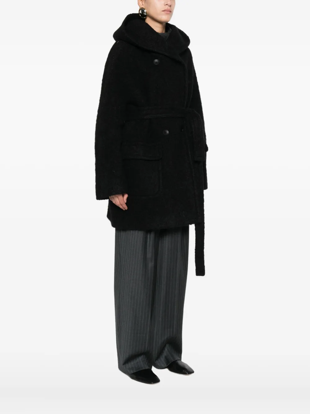 Tagliatore Jas met ceintuur Zwart