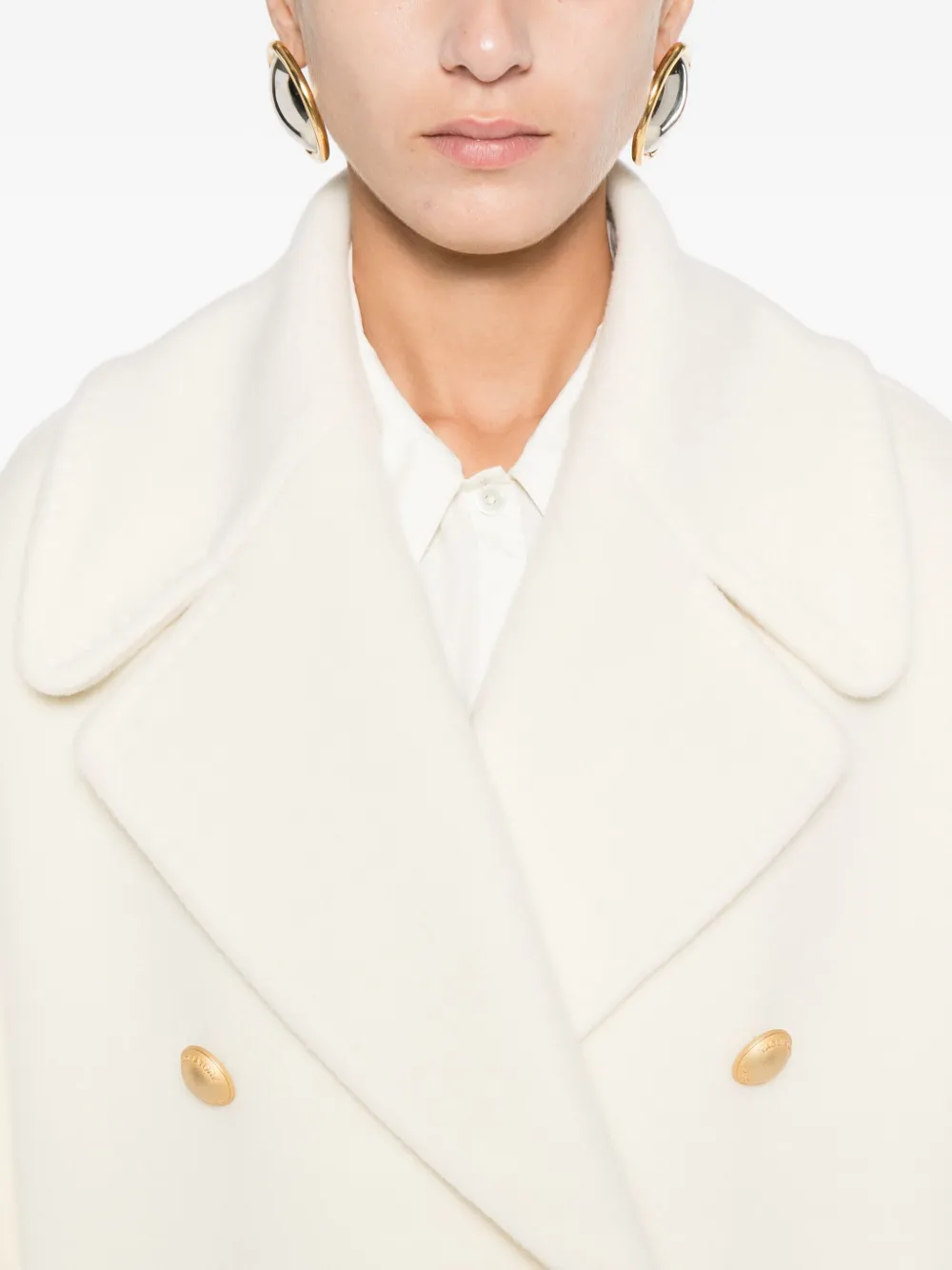 Tagliatore Jas met dubbele rij knopen Beige