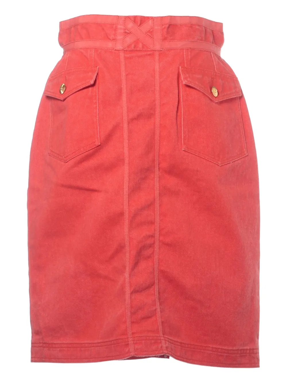 CHANEL Pre-Owned 2000-2010 front-pocket midi skirt | Image 2