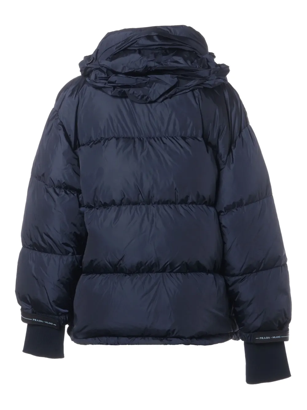 Pre-owned Prada 2018 Zip-up Down Jacket In Blue
