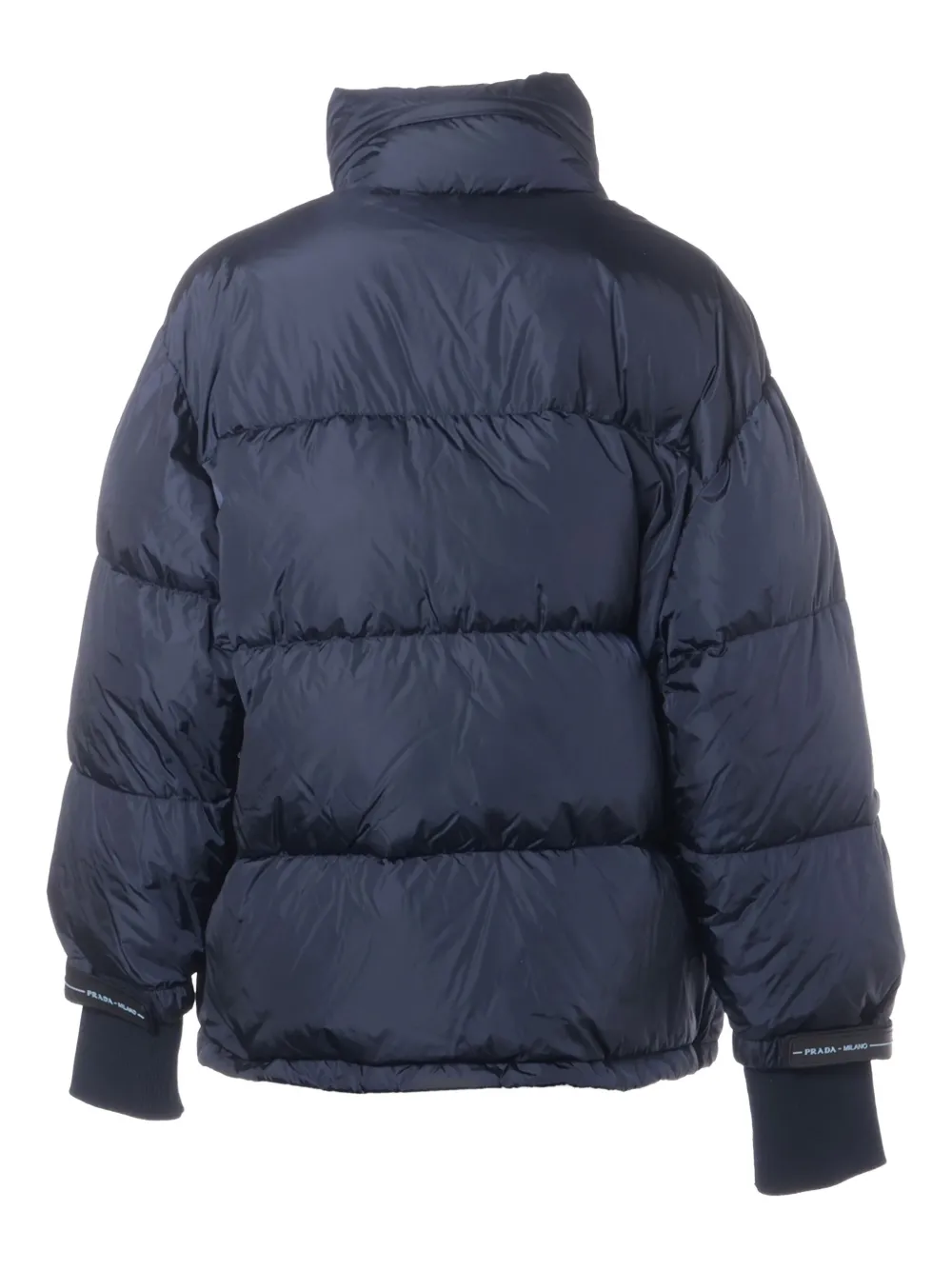 Pre-owned Prada 2018 Zip-up Down Jacket In Blue