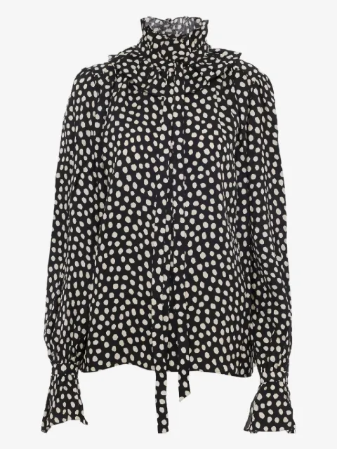 Chloé ruffled polka-dot blouse