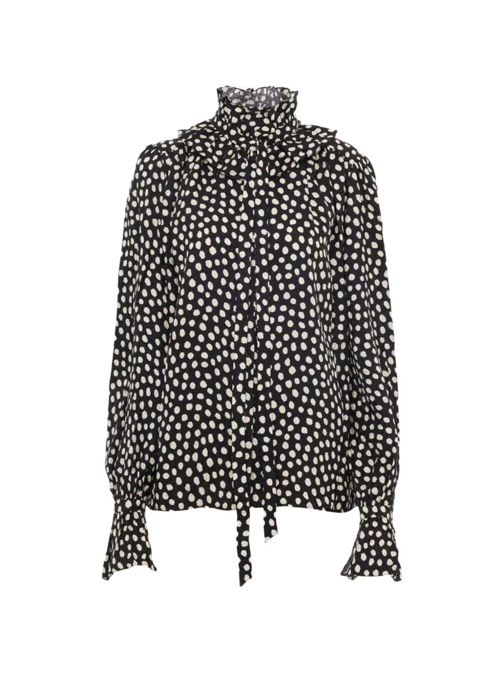 Chloé Bluse mit Rüschen - Schwarz