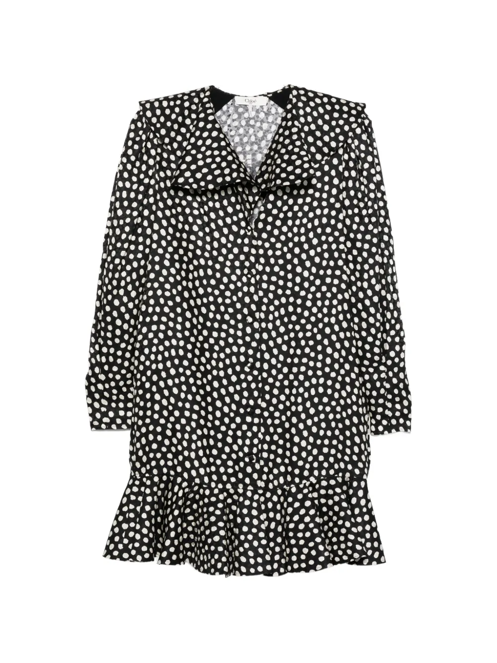 Chloé polka dot-pattern dress - Black