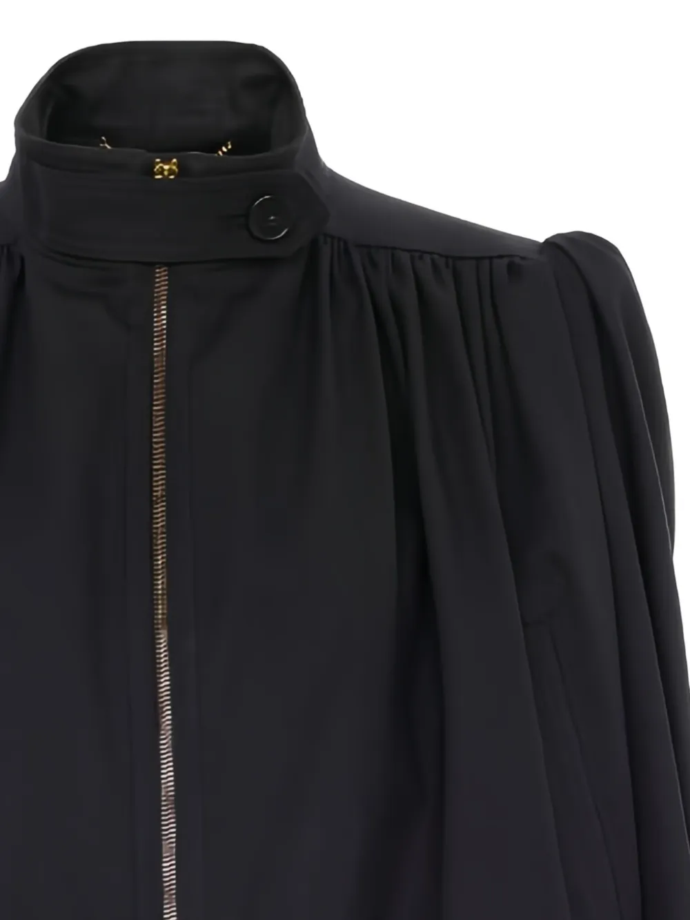  Chloé Gathered-detail Jacket - Black 