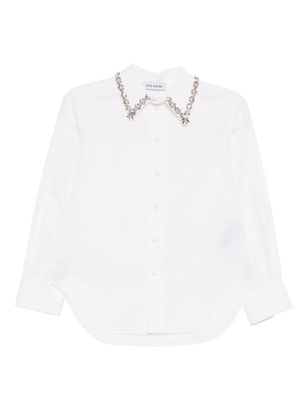 Dice Kayek Camicia con cristalli - Bianco