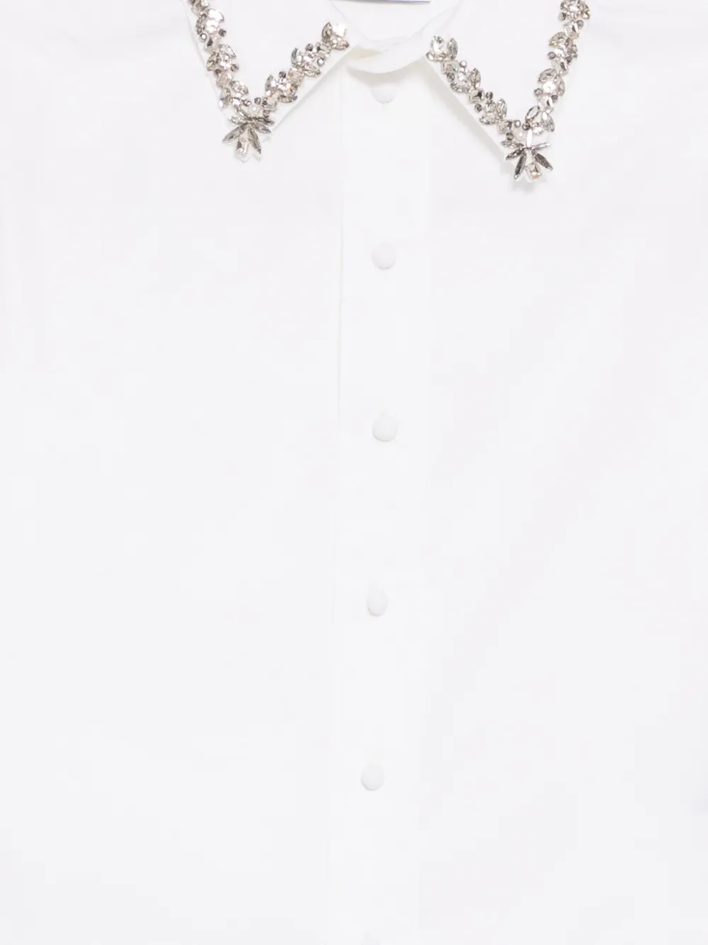  Dice Kayek Crystal-embellished Shirt - White 