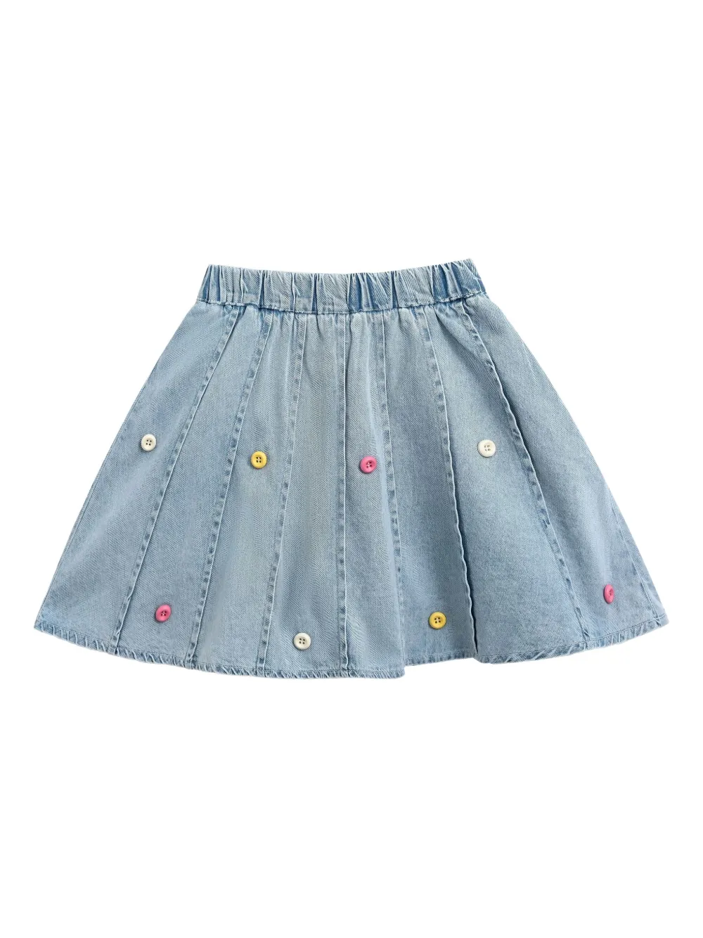 Mimi Tutu Gestreept vest en rok met kanten afwerking Blauw