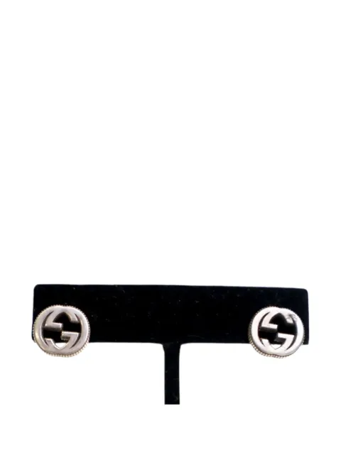 Gucci Pre-Owned 2010-2020 Sterling Silver Interlocking G Ear Studs earrings