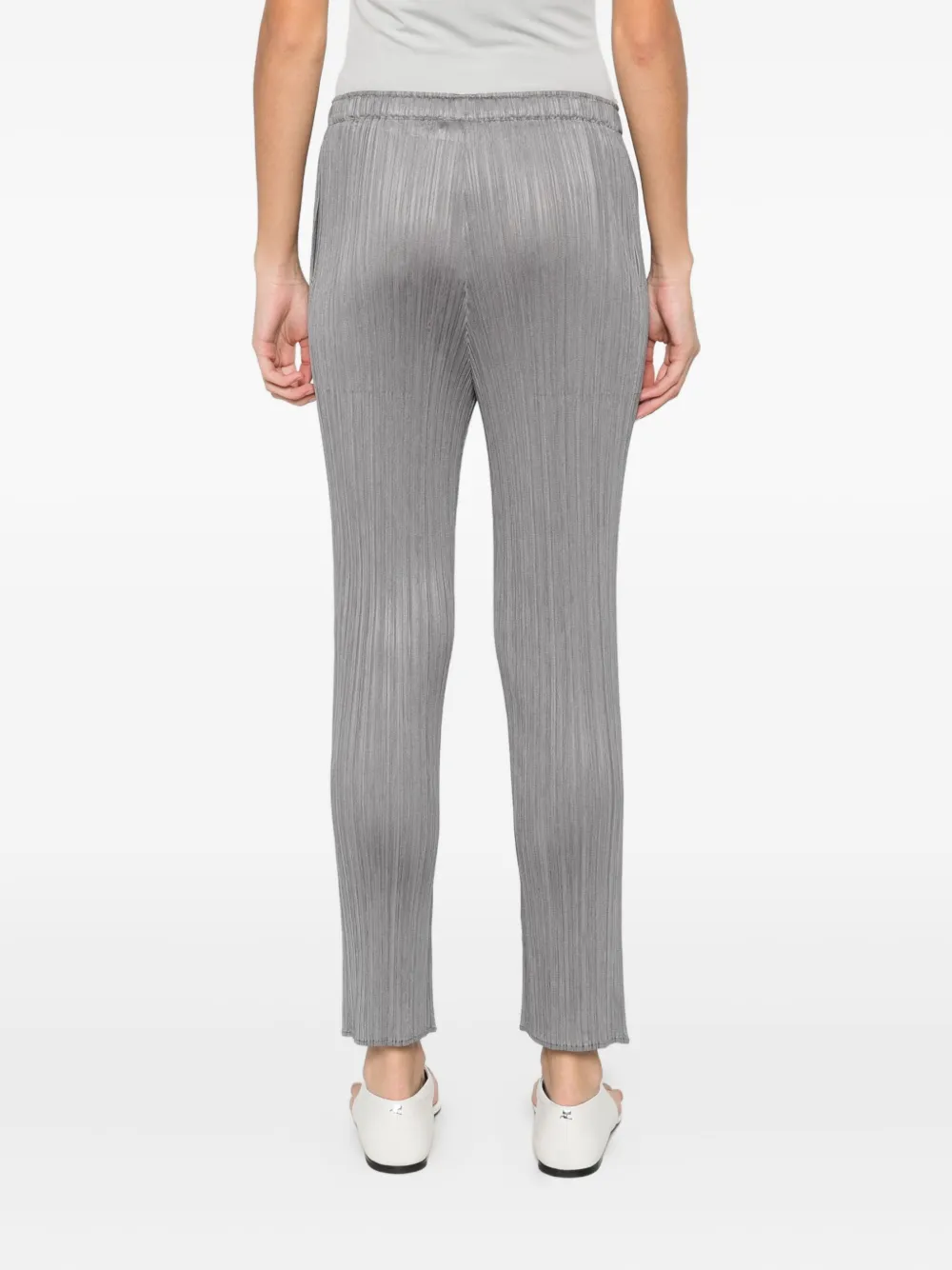 Issey Miyake Pleated Trousers In Gray