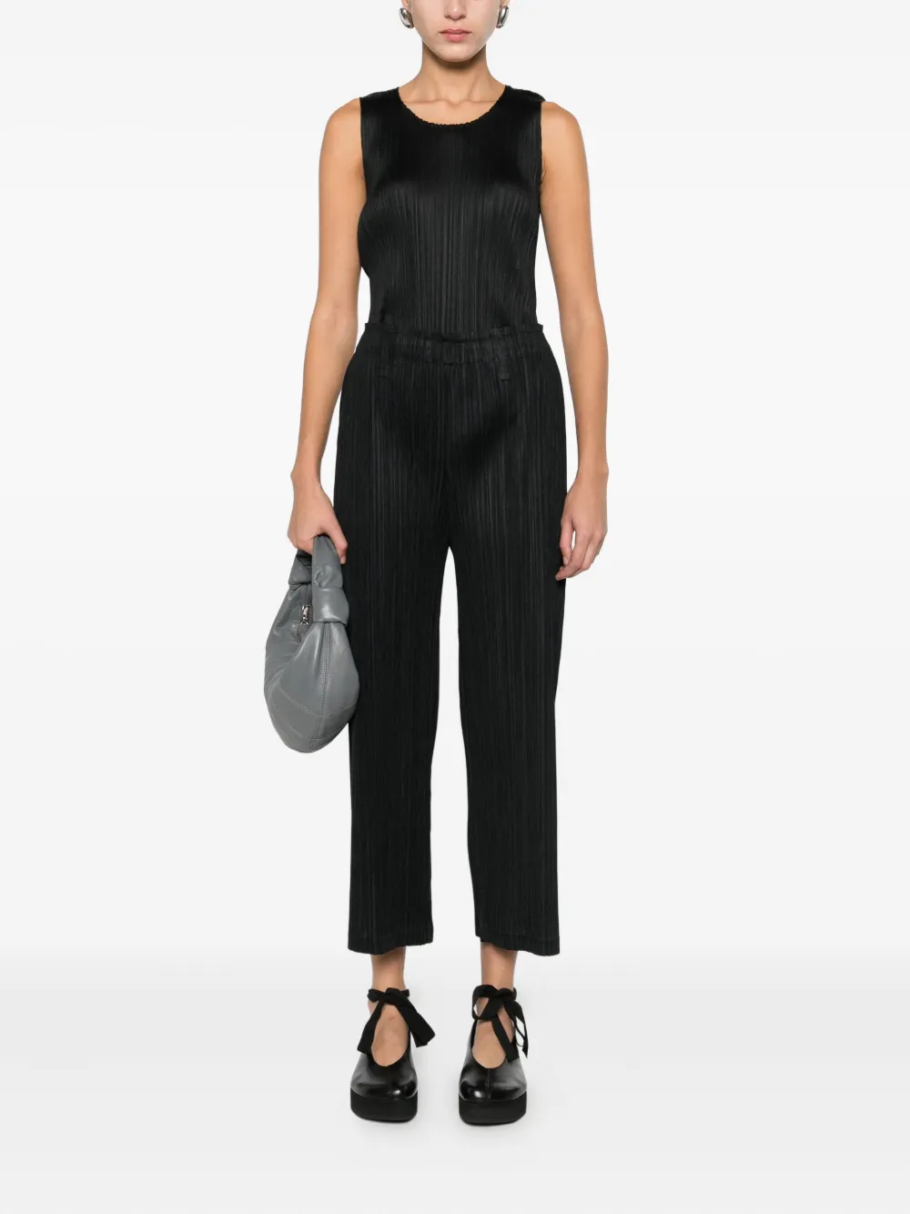 Pleats Please Issey Miyake Plooibroek - Zwart