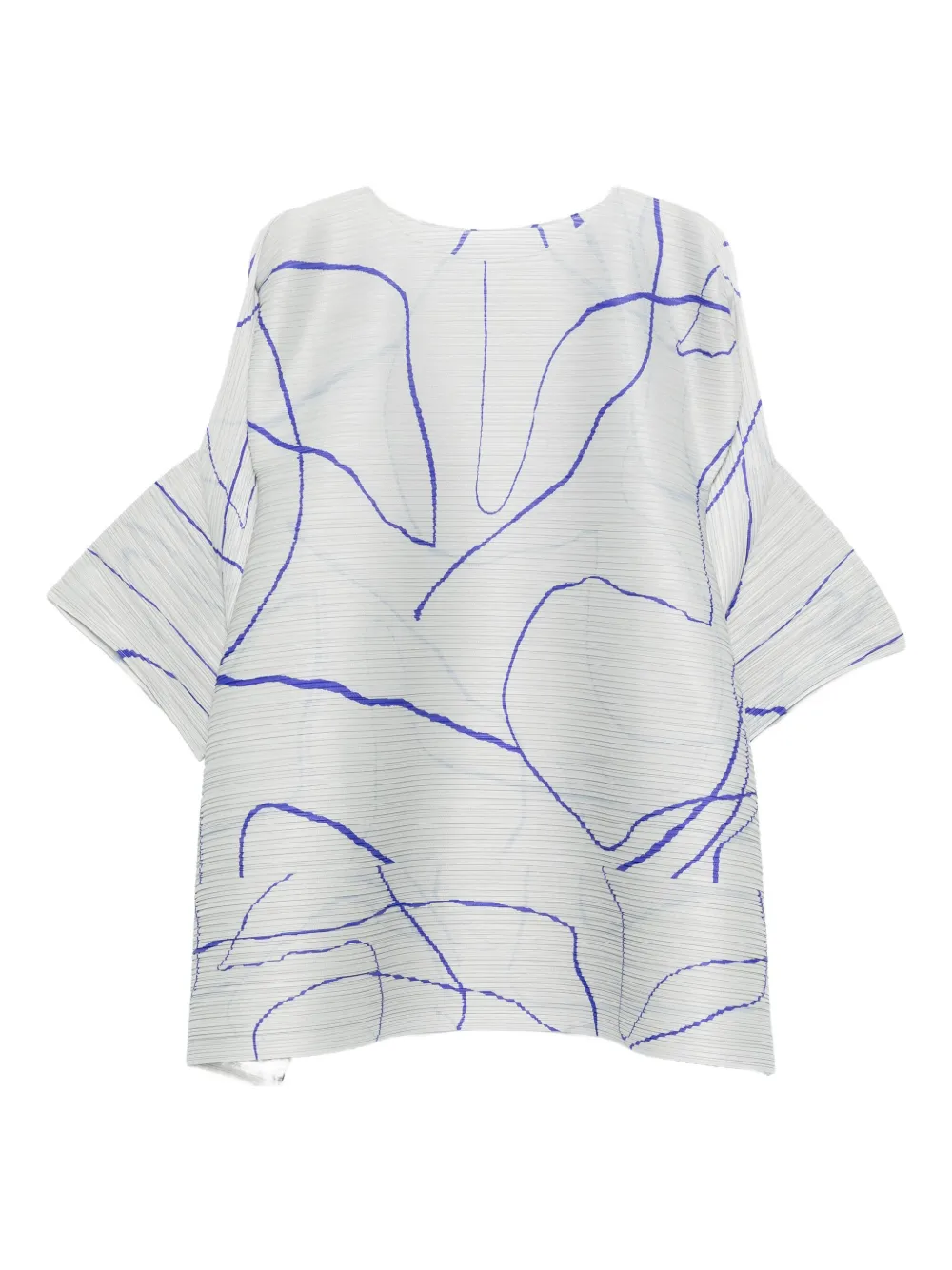 Pleats Please Issey Miyake top con motivo abstracto | gris | Image 1