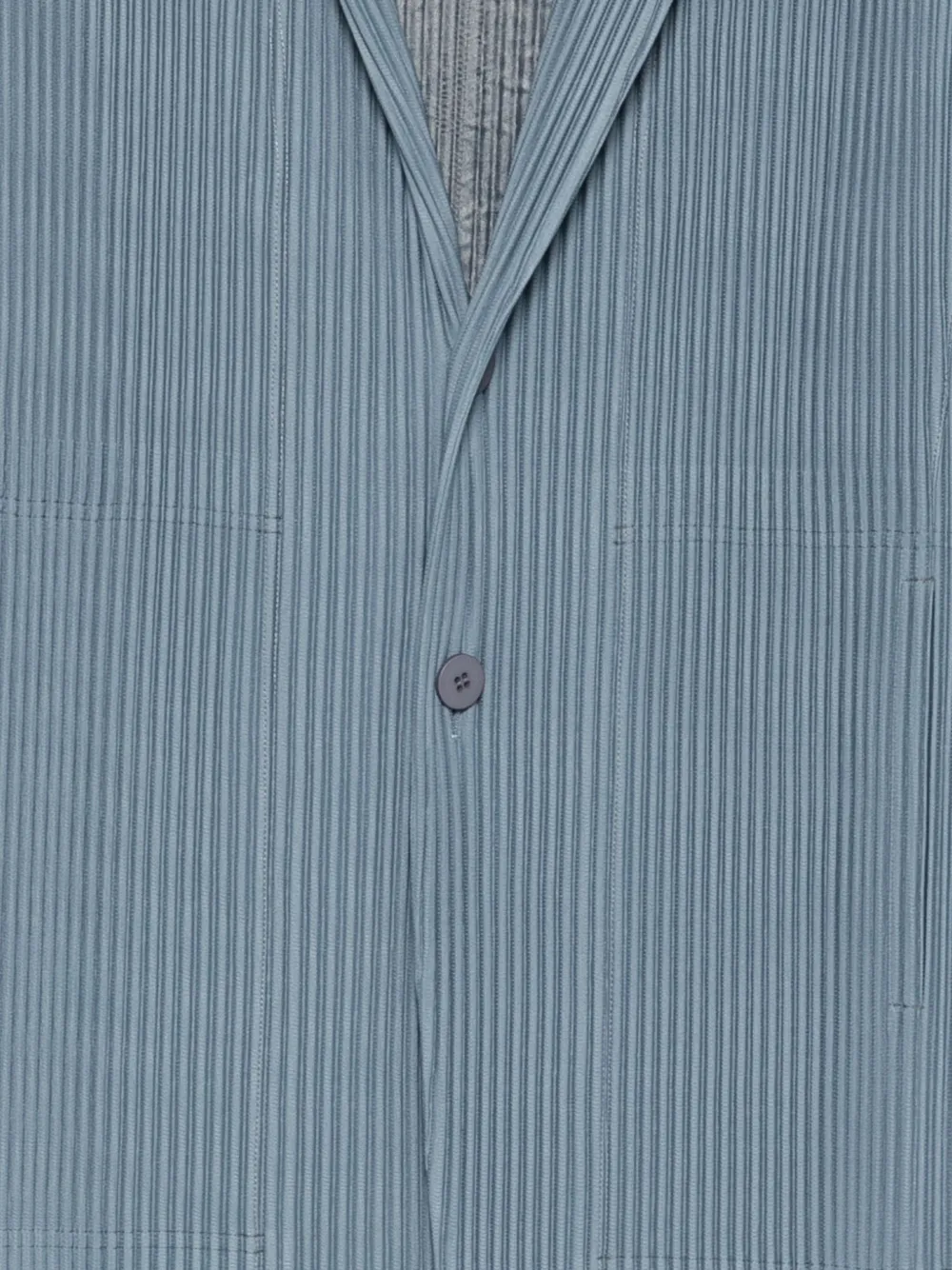 Homme Plissé Issey Miyake Blazer met enkele rij knopen Blauw
