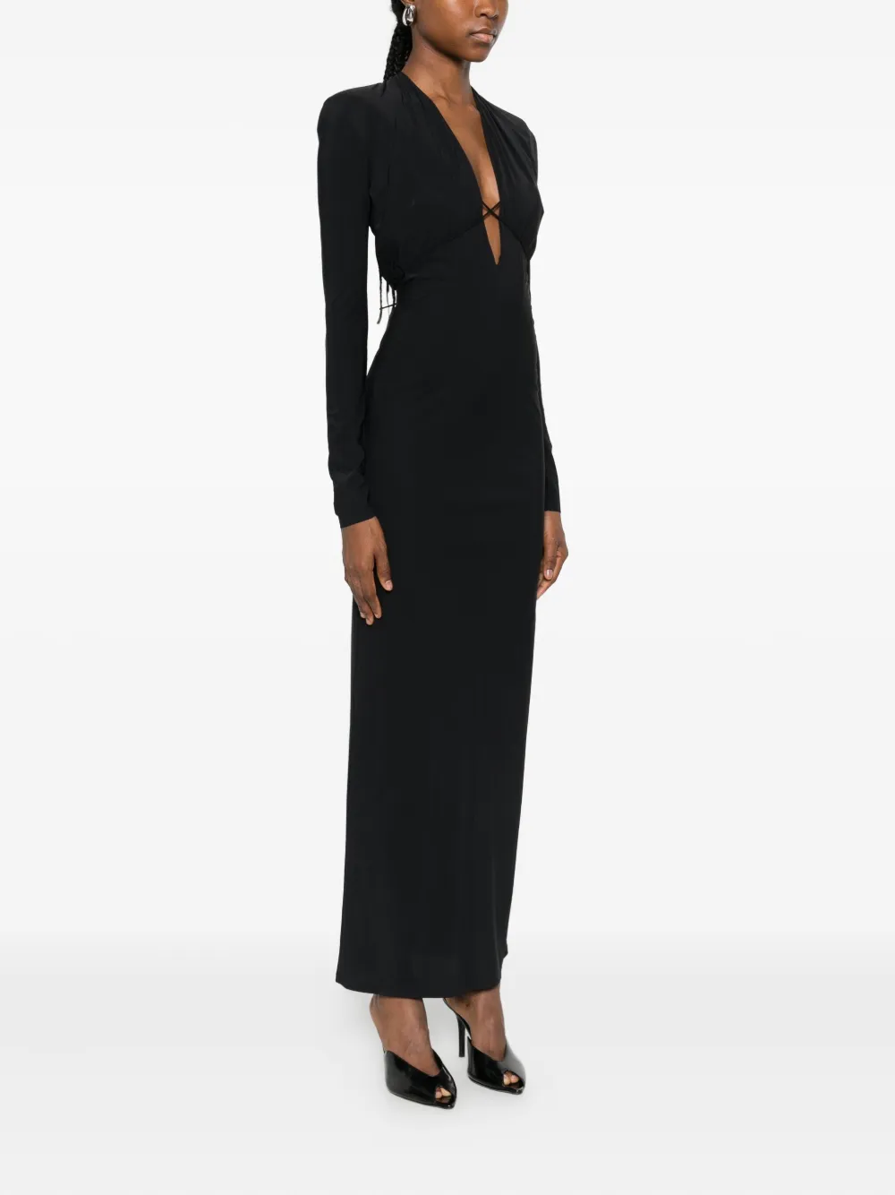 Amazuìn Lara Maxi Dress In Black