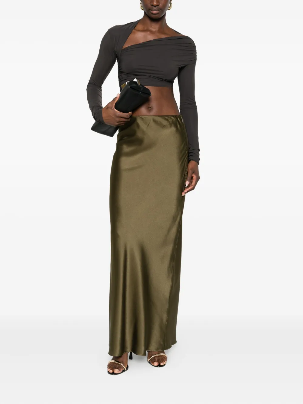 Amazuìn one-shoulder blouse - Bruin