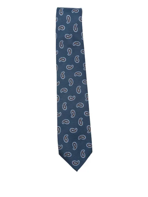 Barba paisley-print tie