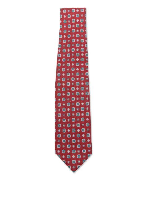 Barba geometric-pattern tie
