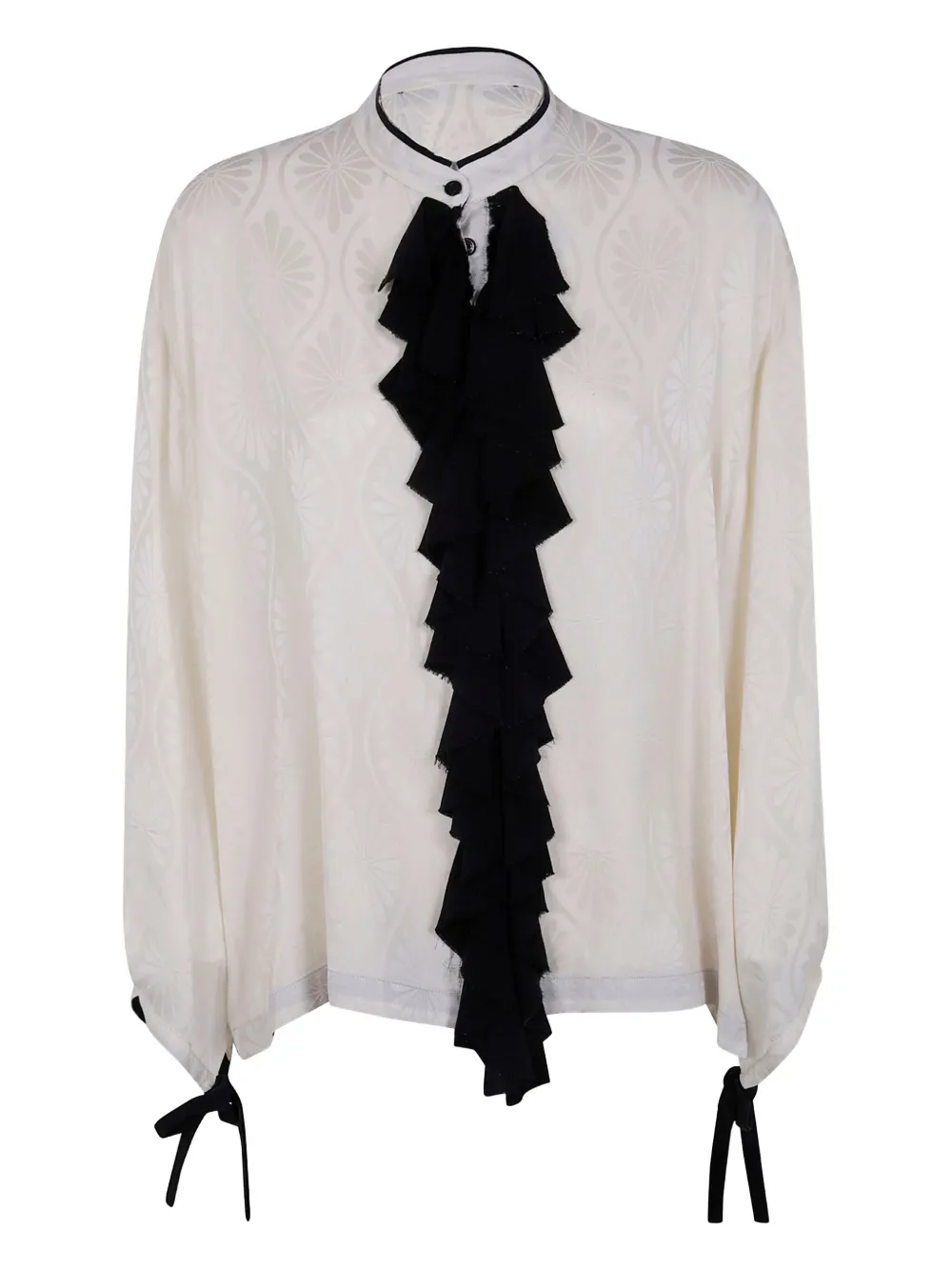 Ibrigu Kimono Shirt With Ruffles Clothing In White
