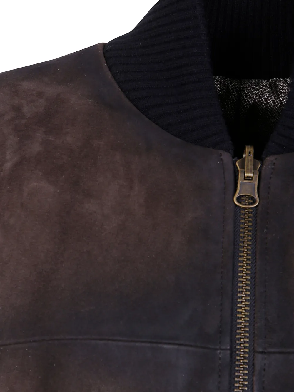 Ibrigu Reversible Leather Bomber Jacket Clothing In Brown