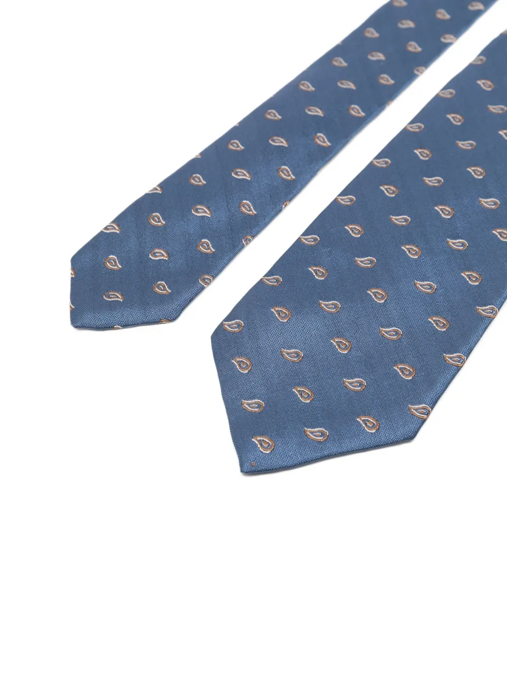 Barba Napoli Paisley-pattern Tie In Blue
