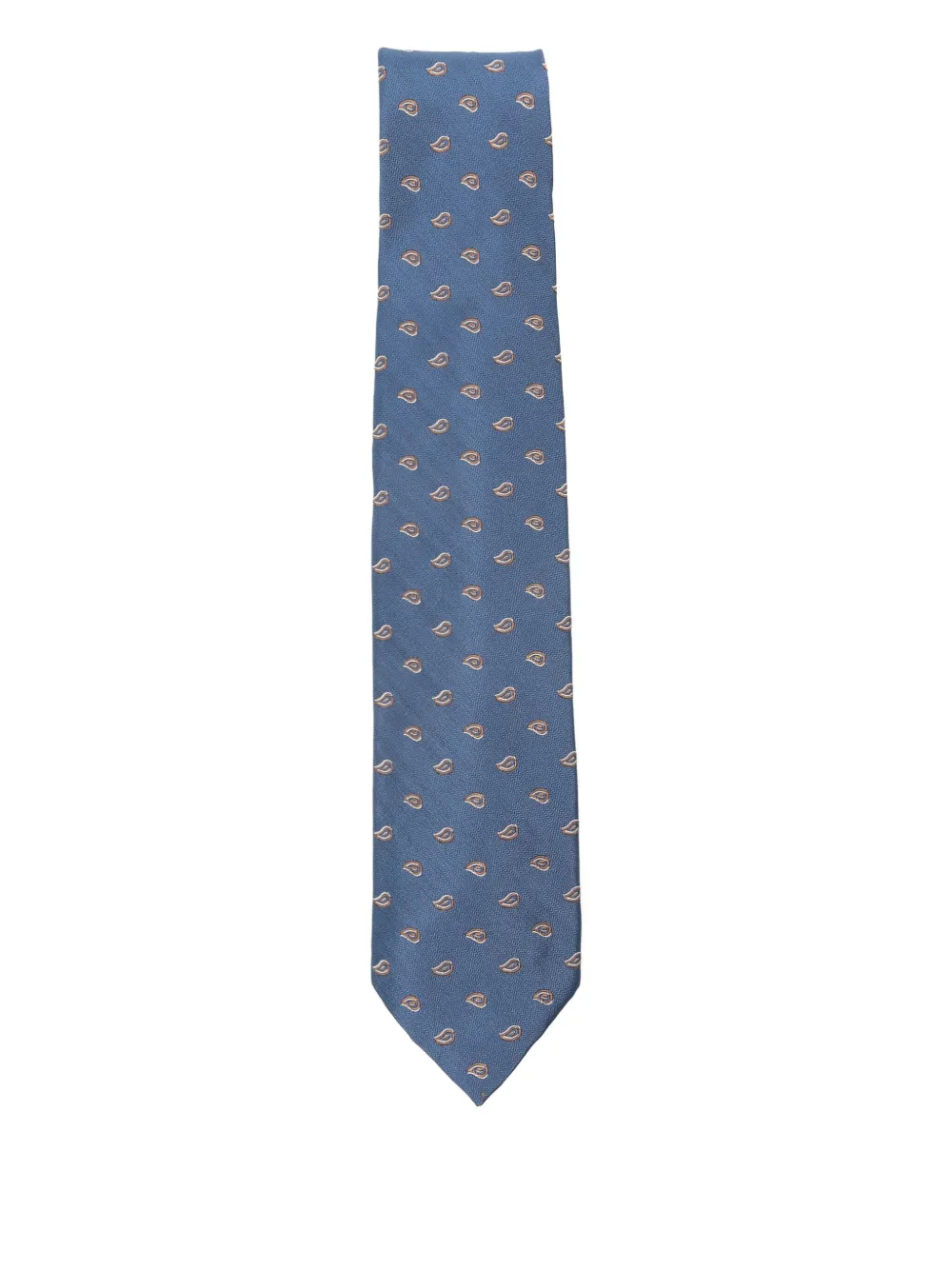 Barba Napoli Paisley-pattern Tie In Blue