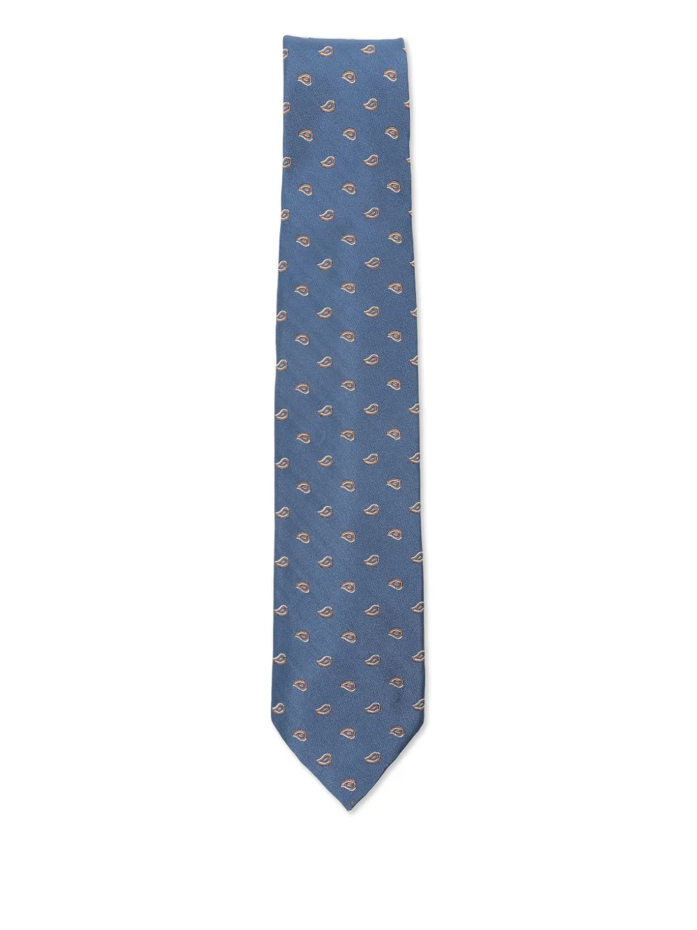 Barba cravate à motif cachemire | bleu | Image 1