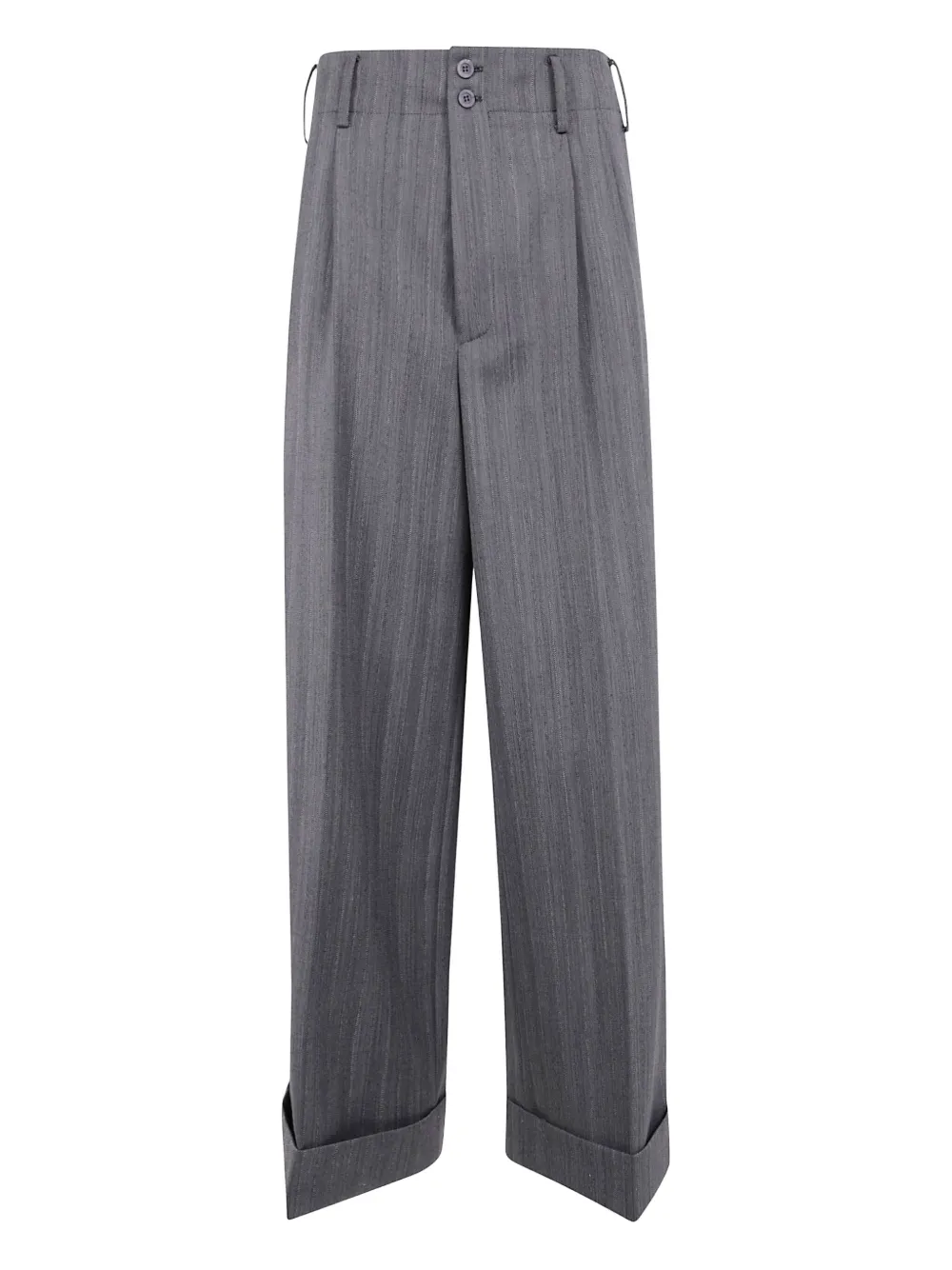 IBRIGU pinstripe cuffed trousers | Grey | Image 1