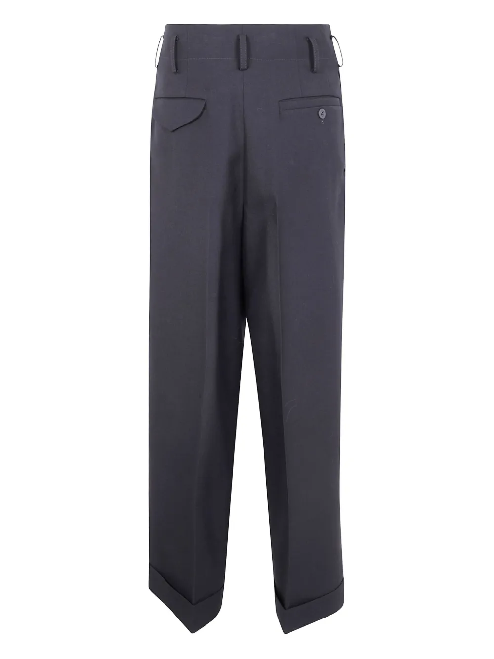 IBRIGU cuffed pleated trousers - Grijs