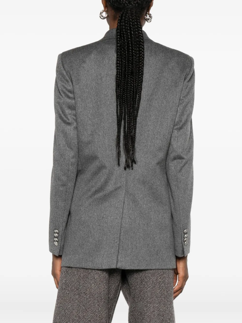 Tagliatore Cashmere Double-breasted Blazer In Gray