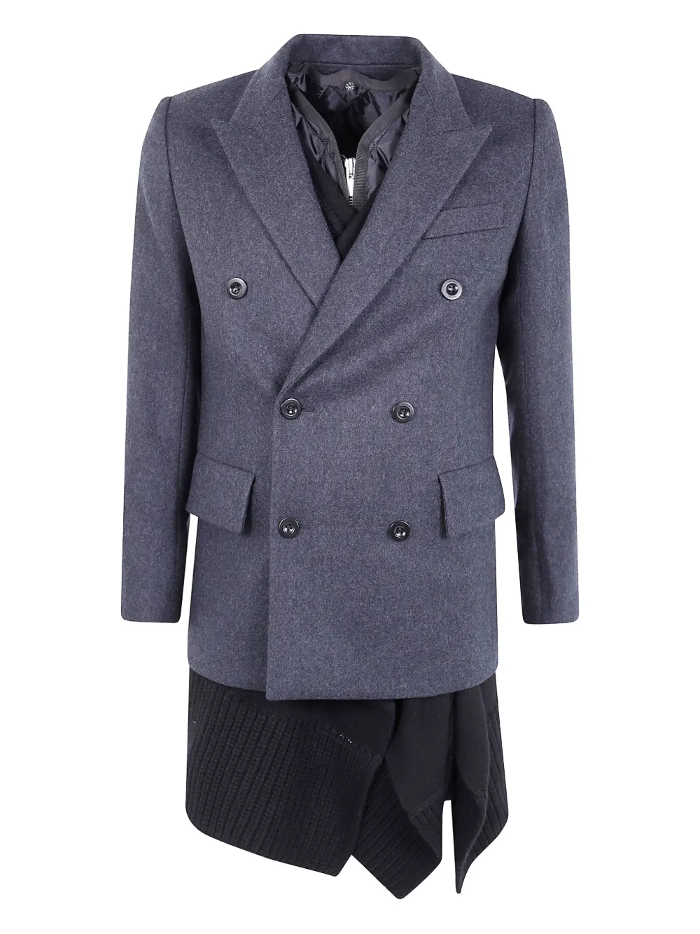 sacai abrigo con doble botonadura | gris | Image 1