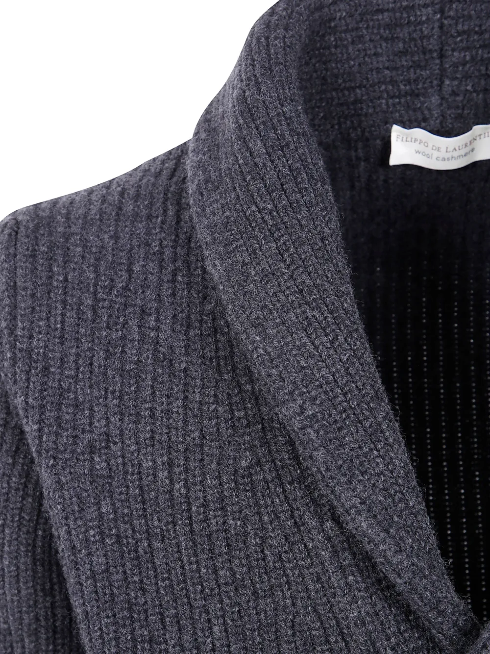 Filippo De Laurentiis Shawl-collar Pocket Cardigan In Gray