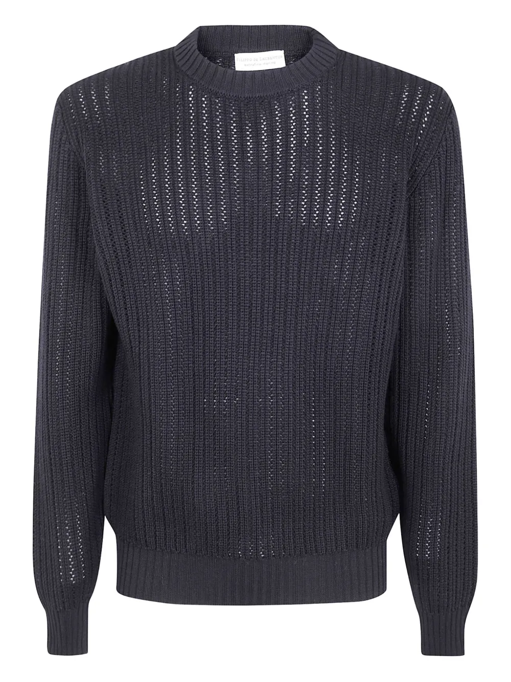 Filippo De Laurentiis open-knit sweater | Black | Image 1