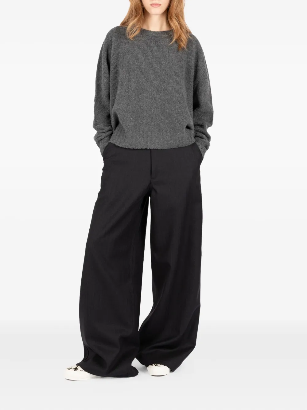 Société Anonyme Sydney trui met ronde hals Grijs