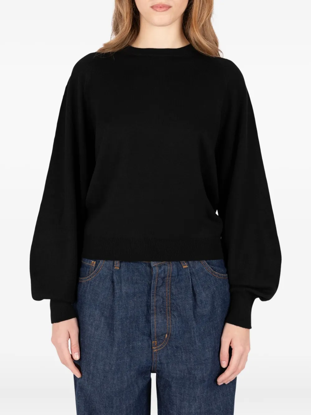 Société Anonyme Ellen Balloon-sleeve Knitwear In Blue